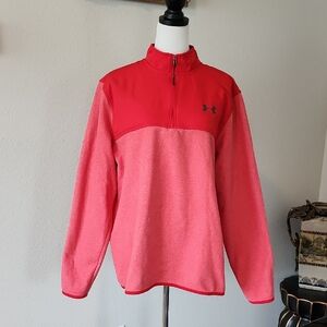Under Armour Red and Pink Pullover